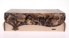 Cutie lemn - Curbata print 20.5x14.5x4.2cm (mai multe modele)