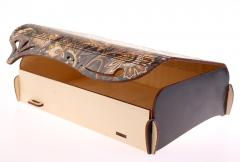 Cutie lemn - Curbata print 20.5x14.5x4.2cm (mai multe modele)