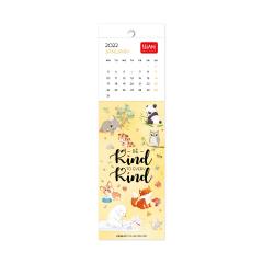 Calendar 2022 - Bookmark - Be Happy With Your Beautiful Life, 5.5x18 cm