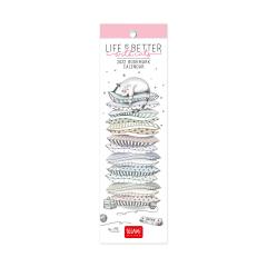 Calendar 2022 - Bookmark -  Life is Better With Cats, 5.5x18 cm