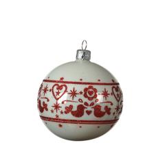 Glob - Glass Enamel Folklore Belt - Winter White