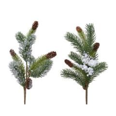 Decoratiune - Spray Plastic Pinecones - doua modele - pret pe bucata