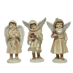 Figurina decorativa - Angel Child Gold Glitter - Cream - mai multe modele - pret pe bucata