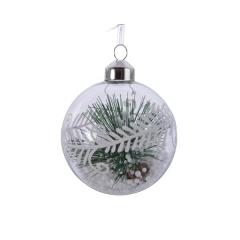 Set 3 globuri - Glass Branch, Snow, Pinecone Inside