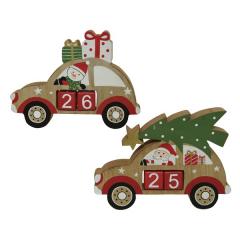 Decoratiune - Advent Calendar MDF - Car 