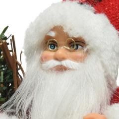 Figurina - Santa Polyester Branch - Red and White