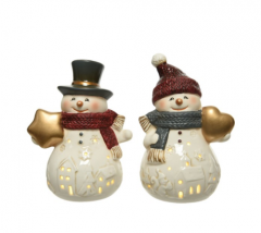 Decoratiune - LED Snowman - Porcelain Steady - Indoor - mai multe modele