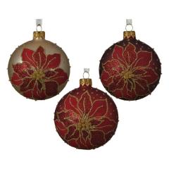 Glob - Glass Matt Poinsettia - mai multe culori