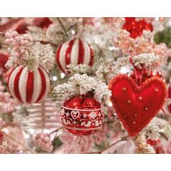 Glob - Glass Shiny Folklore Belt - Christmas Red