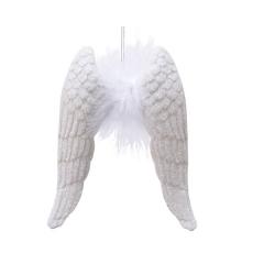 Ornament brad - Wings Plastic Feather - White