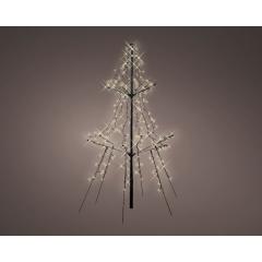 Brad decorativ - LED Tree Metal Light-Up Steady - Outdoor - Warm White