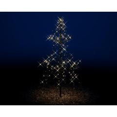 Brad decorativ - LED Tree Metal Light-Up Steady - Outdoor - Warm White