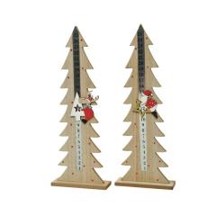 Decoratiune - Advent Calendar MDF - Tree with Magnet Figure on Foot - doua modele - pret pe bucata