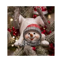 Ornament brad - Snowman - White - mai multe modele