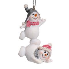 Ornament brad - Snowman - White - mai multe modele