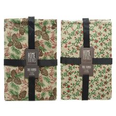 Ornament pentru masa - Tablerunner Polyester - Green-Red - mai multe modele