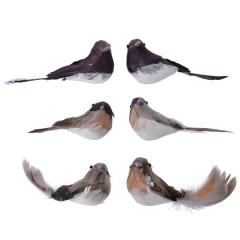 Ornament brad - Bird Foam Feather on Clip - mai multe modele