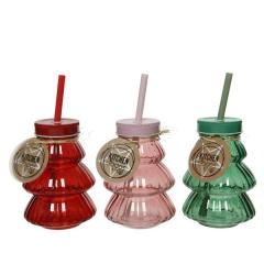 Pahar cu pai - Glass Tree Relief - mai multe culori