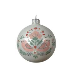 Glob - Glass Matt Birds - Winter White