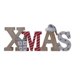 Decoratiune - Text Mdf Xmas - Red-White