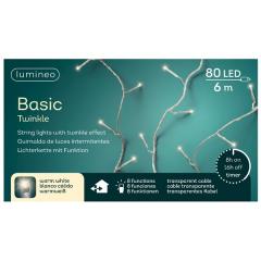 Ghirlanda de luminite - LED Basic Lights - Twinkle Effect - Outdoor - Warm White