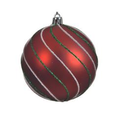 Glob - Shatterproof White - Green Glitter Lines - Christmas Red - mai multe modele