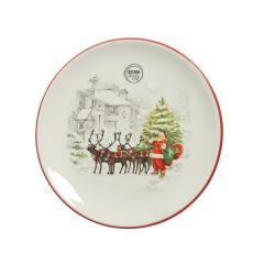 Farfurie - Dinner Plate Dolomite with Santa