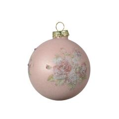 Set 3 globuri - Glass Suger Finish - Blush Pink