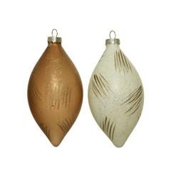 Set 2 globuri - Olive Glass - Gold Luxury Metal Details - doua culori - pret pe set