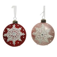 Set 3 globuri - Glass Glitter - Diamond - doua culori - pret pe set