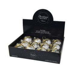 Glob decorativ - Bauble Glass Angels, Gold Rim - mai multe modele