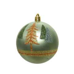 Glob decorativ - Bauble Shatterproof Matt Tree Glitter