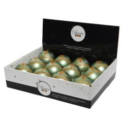 Glob decorativ - Bauble Shatterproof Matt Tree Glitter