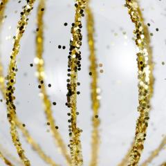 Glob - Glass 3D Gold Glitter Lines - mai multe modele