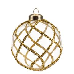 Glob - Glass 3D Gold Glitter Lines - mai multe modele