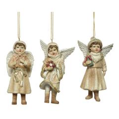 Ornament brad - Angel Gold Glitter - mai multe modele