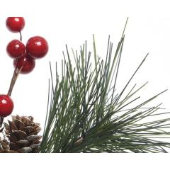 Ornament brad - Pinecone & Berry Branch