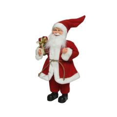Figurina decorativa - Santa Polyester Gift - Red