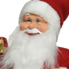 Figurina decorativa - Santa Polyester Gift - Red