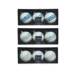 Set 3 globuri - Glass Clear Beads, Dots, Leaves - mai multe culori - pret pe set