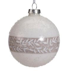 Set 3 globuri - Glass Clear Beads, Dots, Leaves - mai multe culori - pret pe set