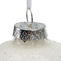 Set 3 globuri - Glass Clear Beads, Dots, Leaves - mai multe culori - pret pe set