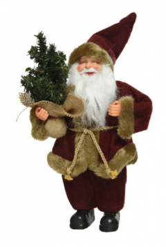 Figurina decorativa - Santa Polyester Tree - Oxblood