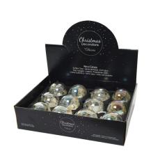 Glob decorativ - Bauble Glass Iridescent Dried Flowers / Grasses - mai multe modele