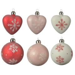 Glob - Bauble Gass Glitter Snowflake - mai multe modele - pret pe bucata