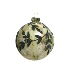 Glob decorativ - Baubles Glass Lacquer, Glitter Leaf, Branch