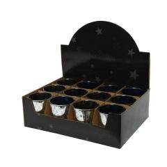 Suport pentru lumanare - Tealightholder Glass Snowflake Laser - mai multe modele