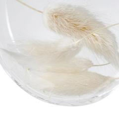 Glob - Disc Glass Dried Flowers Inside - mai multe modele - pret pe bucata