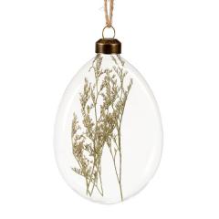 Glob - Disc Glass Dried Flowers Inside - mai multe modele - pret pe bucata
