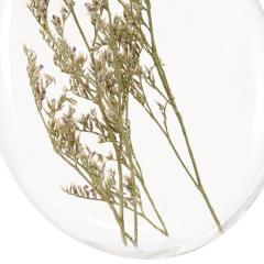 Glob - Disc Glass Dried Flowers Inside - mai multe modele - pret pe bucata
